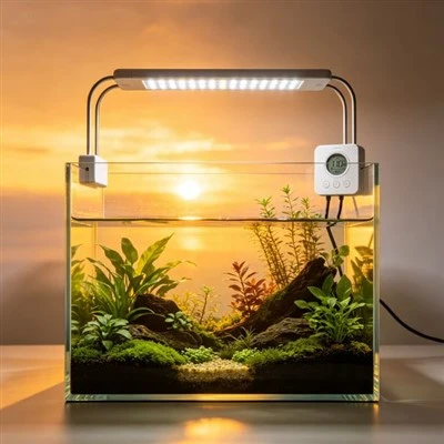 LED svjetlo za akvarij s mjeračem vremena za izlazak i zalazak sunca